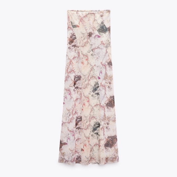 Zara Strapless Tulle Dress - Picture 2 of 7